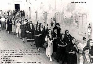 938- Oran - 1949 Procession Vierge de Santa Cruz Rectifiee